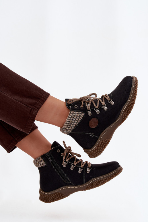 siltināti Sieviešu puszābaki apavi  Melns Zenaya