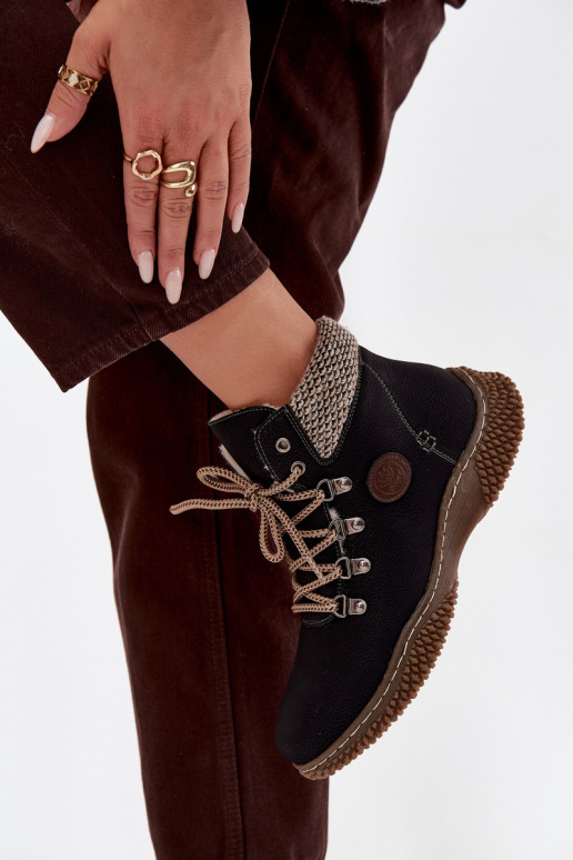 siltināti Sieviešu puszābaki apavi  Melns Zenaya