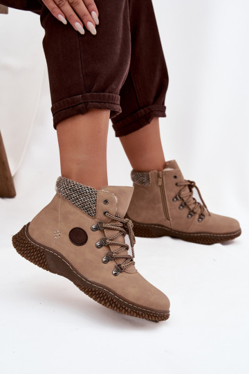 siltināti Sieviešu puszābaki apavi  smilšu krāsas Zenaya