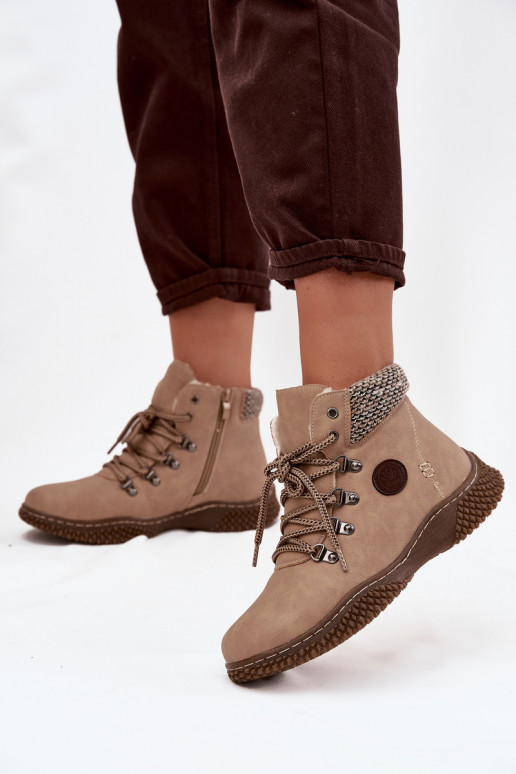 siltināti Sieviešu puszābaki apavi  smilšu krāsas Zenaya