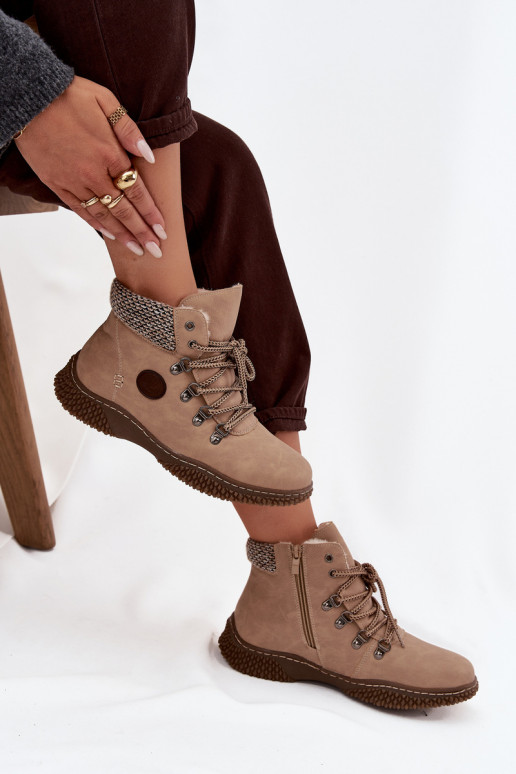 siltināti Sieviešu puszābaki apavi  smilšu krāsas Zenaya