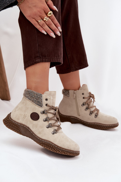 siltināti Sieviešu puszābaki apavi  Ziloņkaula krāsas Zenaya