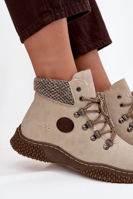 siltināti Sieviešu puszābaki apavi  Ziloņkaula krāsas Zenaya