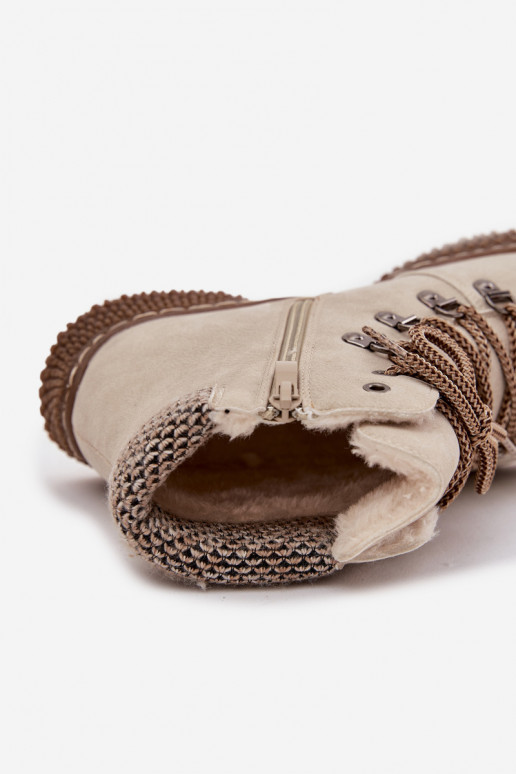 siltināti Sieviešu puszābaki apavi  Ziloņkaula krāsas Zenaya