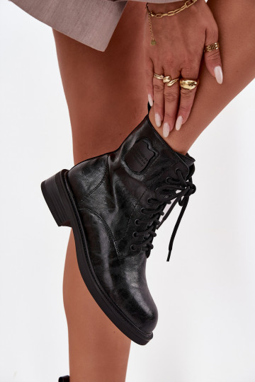 sieviešu zābaki zābaki   Detalem  K7180-01 Melns 2