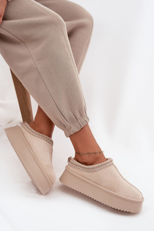 sniega apavi  Z Haftem Ziloņkaula krāsas Pristina