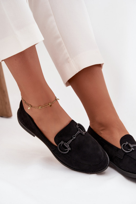 sieviešu mokasīni  Detalem owe Melns Ambria