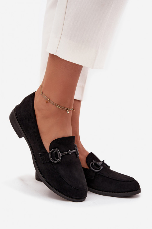 sieviešu mokasīni  Detalem owe Melns Ambria