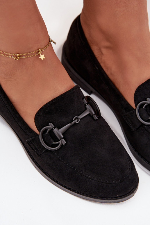 sieviešu mokasīni  Detalem owe Melns Ambria