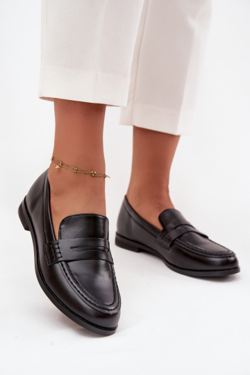 Mokasīni Mokasīni  no eko ādas Melns Bessina 2