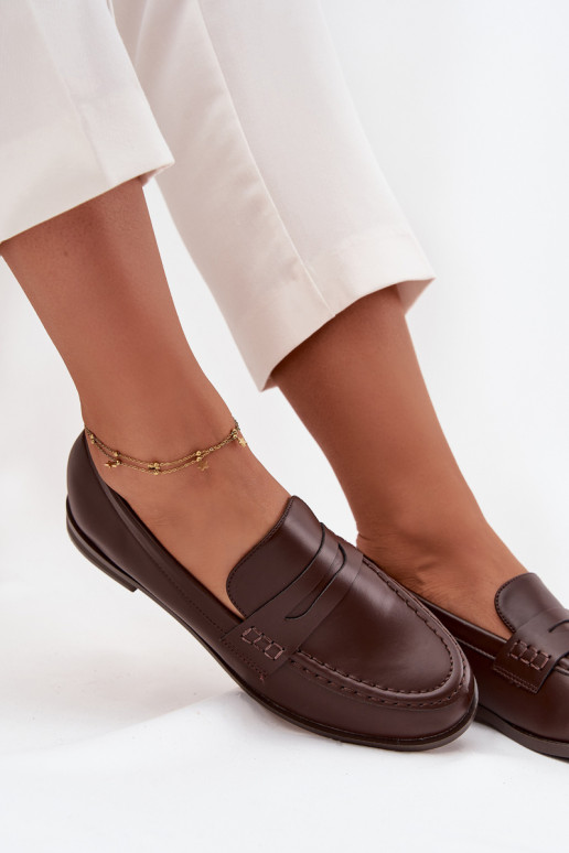 Mokasīni Mokasīni  no eko ādas Czekoladowe Bessina Mokasīni Mokasīni  no eko ādas Czekoladowe Bessina