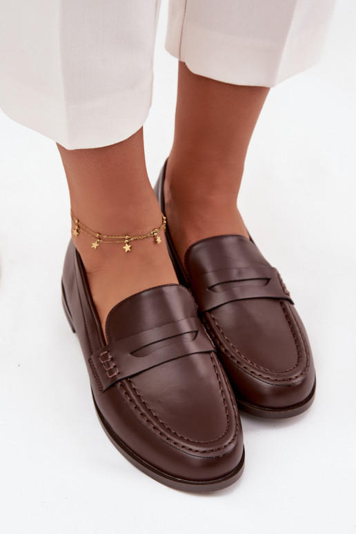 Mokasīni Mokasīni  no eko ādas Czekoladowe Bessina Mokasīni Mokasīni  no eko ādas Czekoladowe Bessina