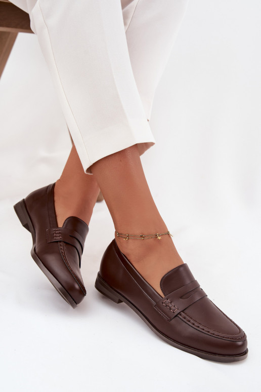 Mokasīni Mokasīni  no eko ādas Czekoladowe Bessina Mokasīni Mokasīni  no eko ādas Czekoladowe Bessina