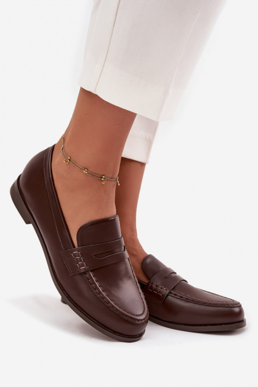 Mokasīni Mokasīni  no eko ādas Czekoladowe Bessina Mokasīni Mokasīni  no eko ādas Czekoladowe Bessina