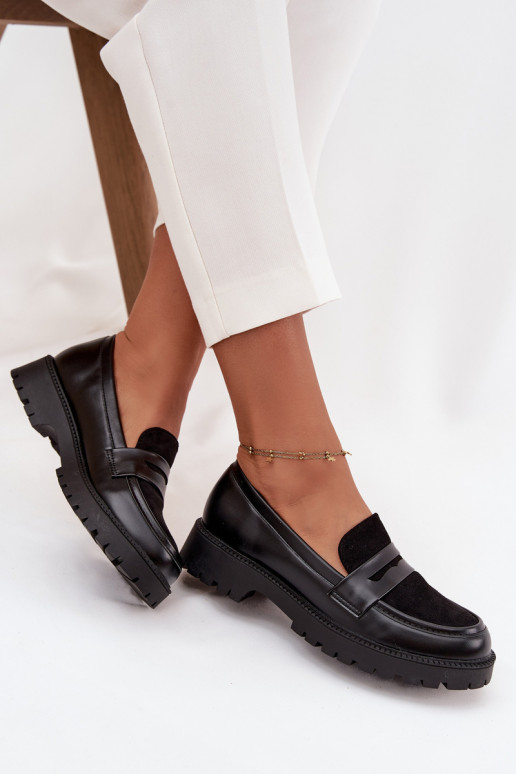 sieviešu mokasīni no eko ādas Melns Cailen sieviešu mokasīni no eko ādas Melns Cailen