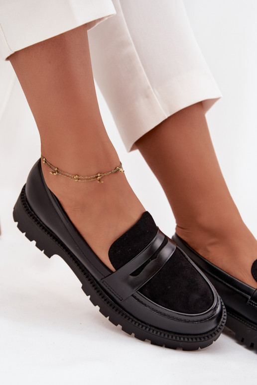 sieviešu mokasīni no eko ādas Melns Cailen sieviešu mokasīni no eko ādas Melns Cailen