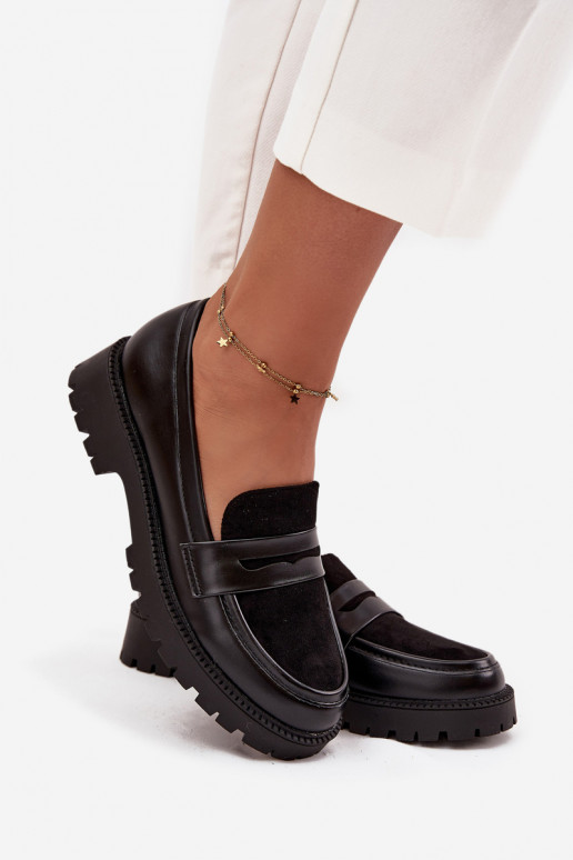 sieviešu mokasīni no eko ādas Melns Cailen sieviešu mokasīni no eko ādas Melns Cailen