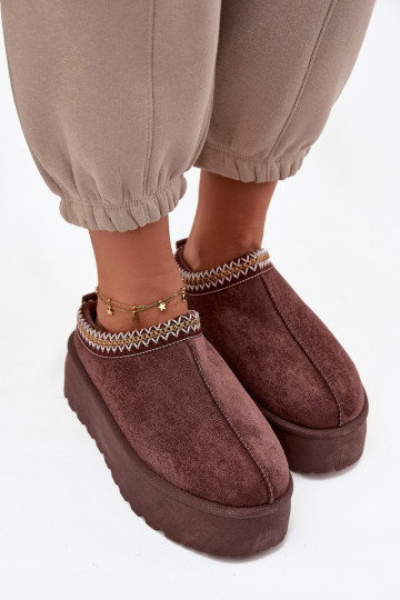 sniega apavi   Haftem Czekoladowe Jenira