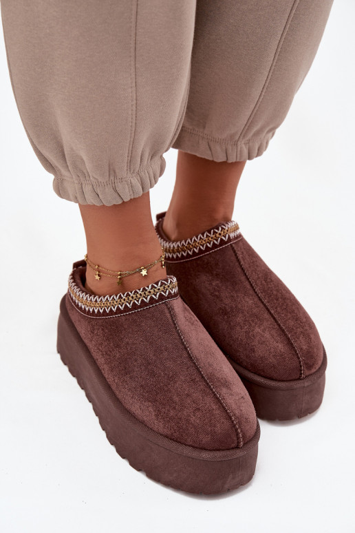 sniega apavi   Haftem Czekoladowe Jenira