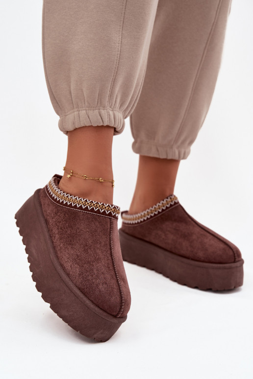 sniega apavi   Haftem Czekoladowe Jenira