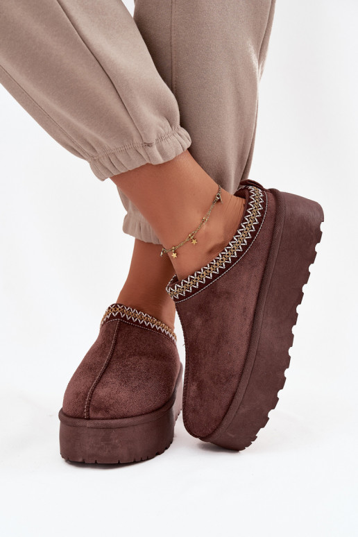 sniega apavi   Haftem Czekoladowe Jenira