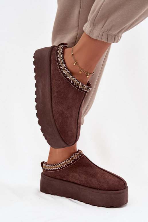 sniega apavi   Haftem Czekoladowe Jenira