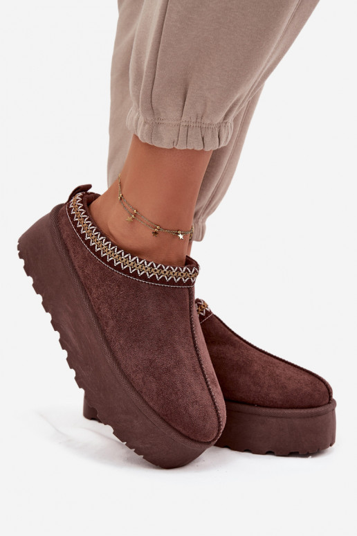 sniega apavi   Haftem Czekoladowe Jenira