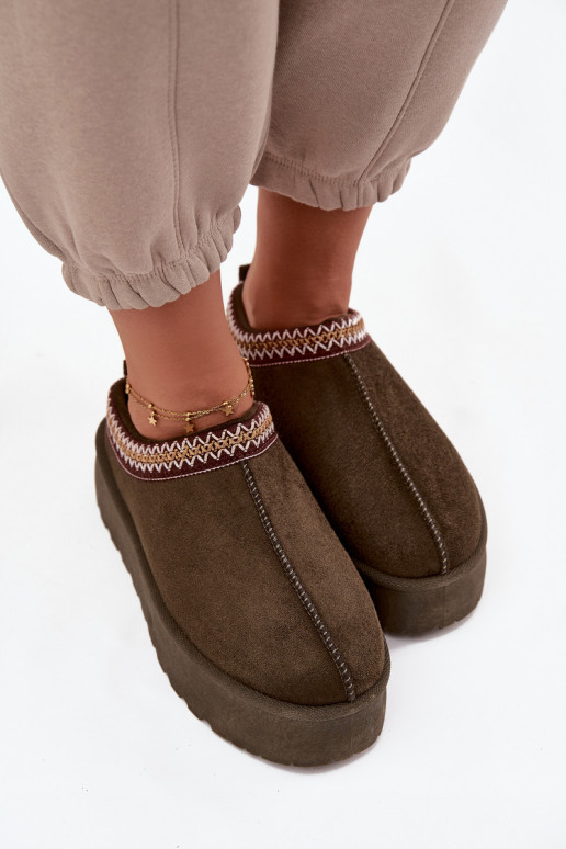 sniega apavi   Haftem haki krāsas Jenira