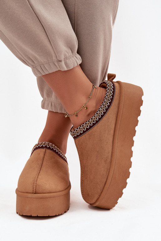 sniega apavi   Haftem brūnas krāsas Jenira