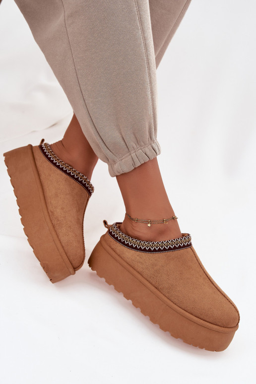 sniega apavi   Haftem brūnas krāsas Jenira