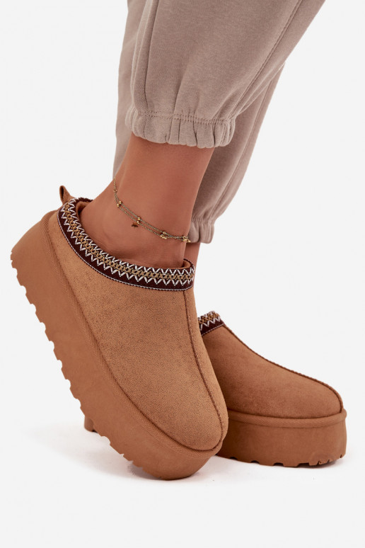 sniega apavi   Haftem brūnas krāsas Jenira