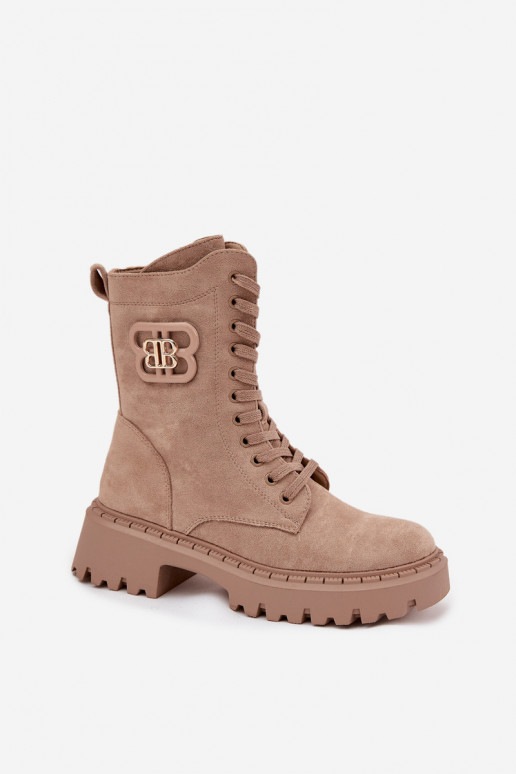 Sieviešu puszābaki Wokrery    siltināti smilšu krāsas Kalindra