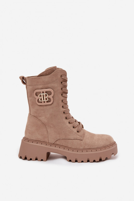 Sieviešu puszābaki Wokrery    siltināti smilšu krāsas Kalindra