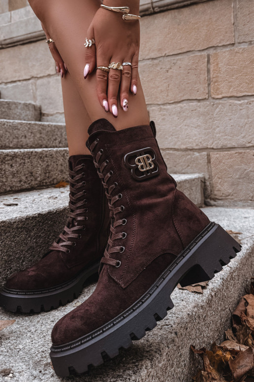 Sieviešu puszābaki Wokrery    siltināti Czekoladowe Kalindra