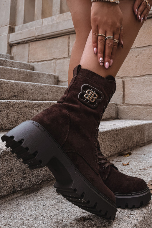 Sieviešu puszābaki Wokrery    siltināti Czekoladowe Kalindra