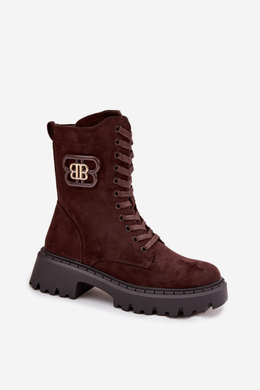 Sieviešu puszābaki Wokrery    siltināti Czekoladowe Kalindra