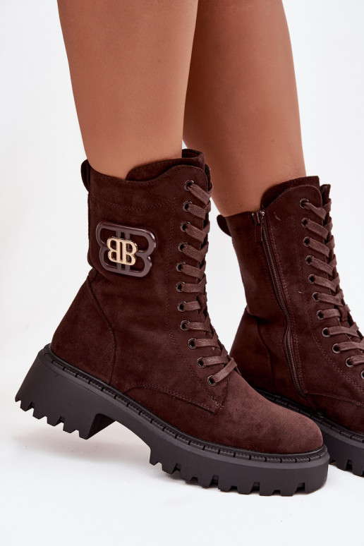 Sieviešu puszābaki Wokrery    siltināti Czekoladowe Kalindra