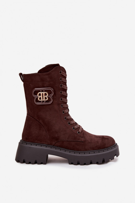 Sieviešu puszābaki Wokrery    siltināti Czekoladowe Kalindra