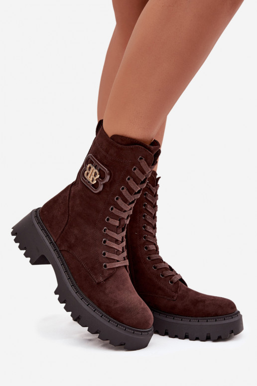 Sieviešu puszābaki Wokrery    siltināti Czekoladowe Kalindra