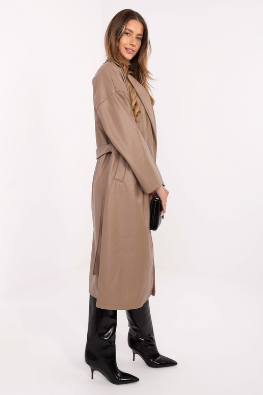 Mētelis tumši smilškrāsas