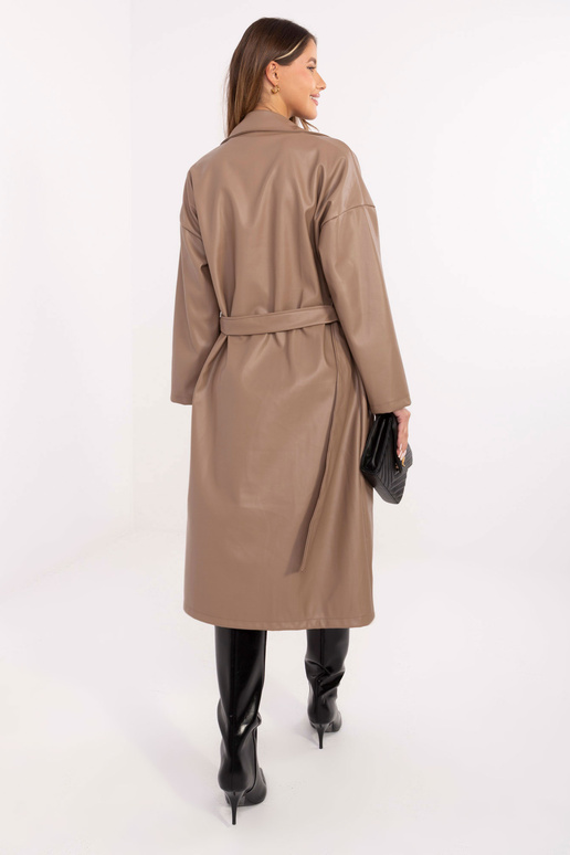 Mētelis tumši smilškrāsas