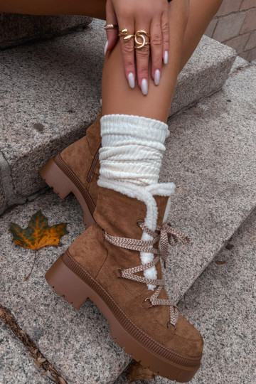 sniega apavi Sieviešu ar siltinājumu brūnas krāsas Irmara 2