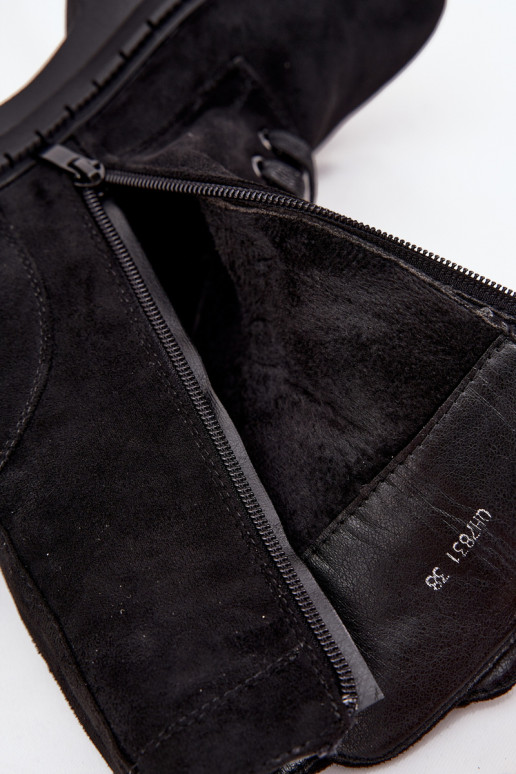 Sieviešu puszābaki INokrery Sieviešu Ar greznu Elements siltināti melnas krāsas Kalindra