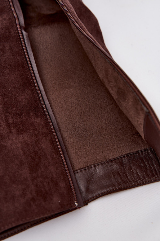 siltināti sieviešu garie zābaki ar sprādzēm CzekoladoIne Umbria siltināti sieviešu garie zābaki ar sprādzēm CzekoladoIne Umbria