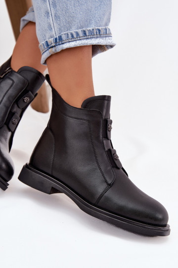   siltināti Sieviešu puszābaki D&A MK52-026 Melns