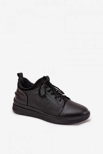 Vīriešu ādas zābaki Lee Cooper LCJ-26-33-3964 melnā krāsā