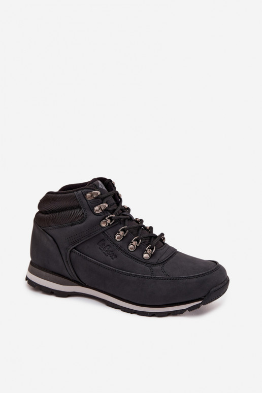 Vīriešu siltie pārgājienu zābaki Lee Cooper LCJ-25-03-3844M melnā krāsā
