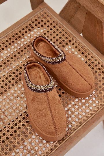 sniega apavi Bērnu apavi  Z Haftem ar platformu brūnas krāsas Jolisse