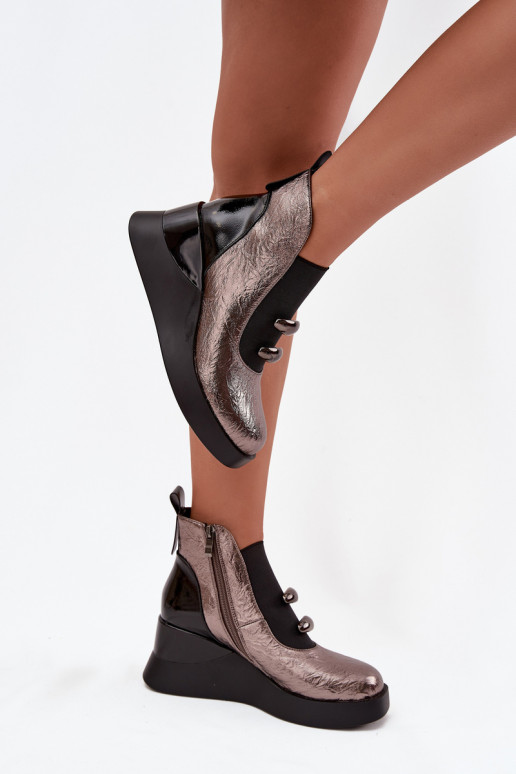 Sieviešu puszābaki  D&A MR52-106 Metallic Sieviešu puszābaki  D&A MR52-106 Metallic