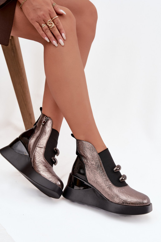 Sieviešu puszābaki  D&A MR52-106 Metallic Sieviešu puszābaki  D&A MR52-106 Metallic